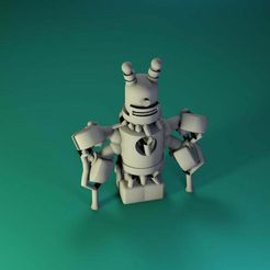 model16.jpg Archivo STL gratis Robot listo・Objeto para impresora 3D para descargar, ThinkerThing