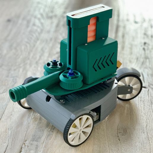 RC FPV-Trike with rear steering wheel 3D model