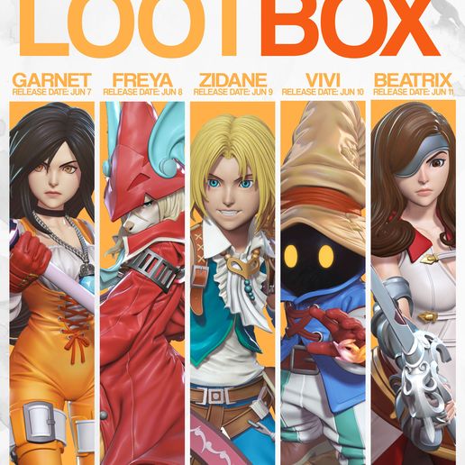 🗿 Final Fantasy IX Pack・ 3D File for 3D printing・Cults