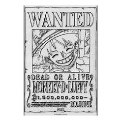 one1.jpg Fichier OBJ WANTED ONE PIECE LUFFY・Plan pour imprimante 3D à télécharger
