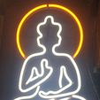 Buda.jpeg BUDA - Silhouette with Led Neon light