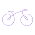 one_line_Fahrrad v1.stl minimalist bicycle figure one-line-art