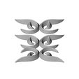 onlay26-02.JPG Floral motif decor scroll relief 3D print model