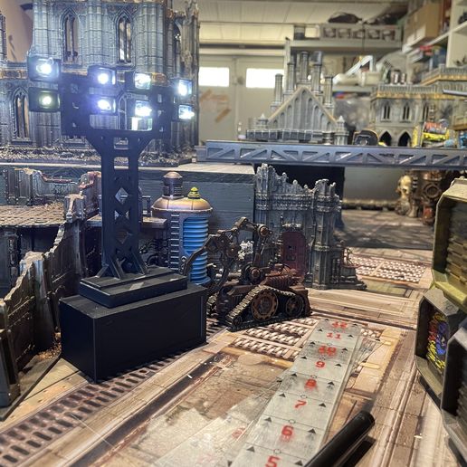 Eclairage de chantier wargame