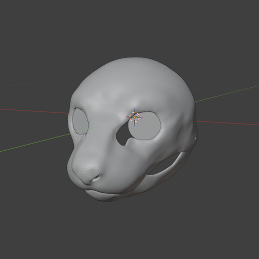 🦦 Ferret semi-realistic headbase・ STL File for 3D printing・Cults