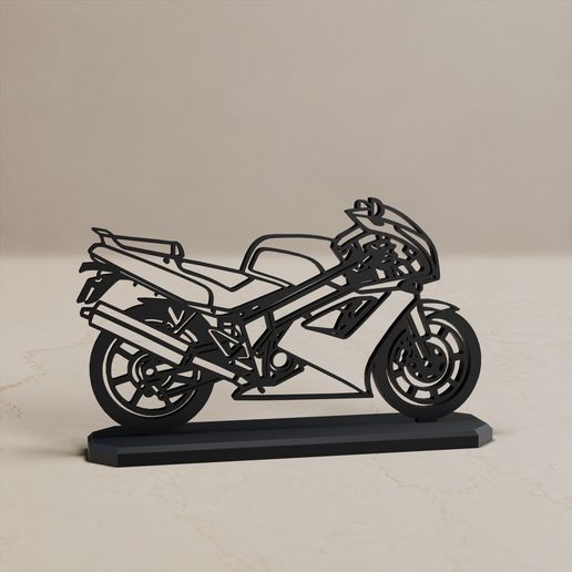 KAWASAKI ZXR750 MODELL STAND DECOR