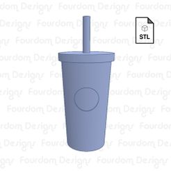 Untitled-2.jpg Файл 3D Starbucks Smooth Tumbler Inspired Keychain STL File・Модель для загрузки и 3D печати