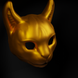 5.png Cat Cosplay Face Mask 3D print model