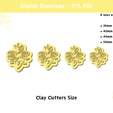 2.png Mandala Flower Clay Cutter for Polymer Clay | Digital STL File | Clay Tools | 4 Sizes Clay Cutters