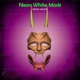 7.jpg White Mask from Neon White Game - Fan Art 3D print model