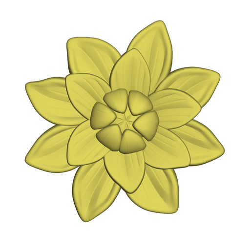 3DArt18.png flower 3D Decorative Element