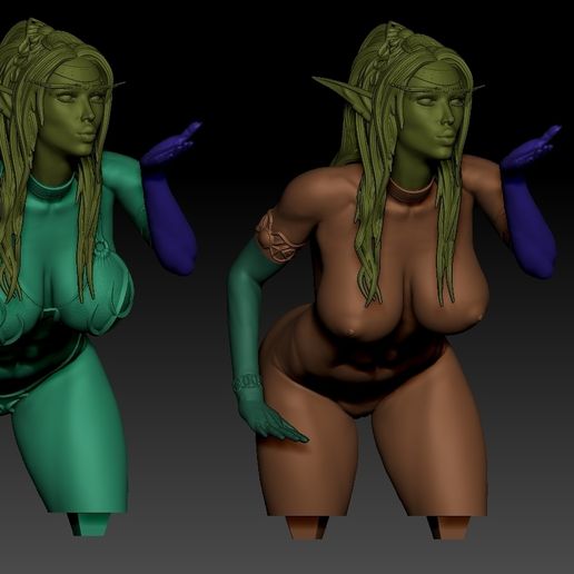 ZBrush-Document4.jpg Tyrande at the Moonwell