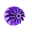Turbine_Wheel_-_Scaled.stl Бесплатный STL файл Mazda RX7 Роторный двигатель Ванкеля 13B-REW - Рабочая модель・3D-печатный объект для загрузки