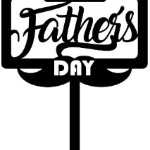 Captura-de-pantalla-2023-05-23-111139.png STL file father's day cake topper・Model to download and 3D print