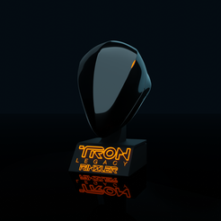 helmet_front.png Archivo STL Casco Tron Legacy Rinzler・Plan para descargar y imprimir en 3D
