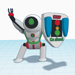 ROBOT1.png Free STL file ROBOT of security by ROSBOS・3D printable object to download