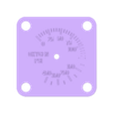 Gauge Indicator Plate Type B - embossed text.stl F-16 Cockpit Right Console: Oxygen Regulator Panel
