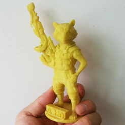 Capture_d_e_cran_2016-07-05_a__11.14.25.png Free STL file coon rocket galaxy guardian hero・Template to download and 3D print
