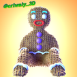 gingerbread_crlwaly_.png Crocheted Gingerbread man and Christmas balls - Flexi Print in Place