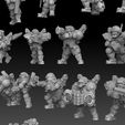 ork megapack sidefront closeup1.jpg STL-Datei Ork Astroknight Megapack・3D-Drucker-Vorlage zum herunterladen