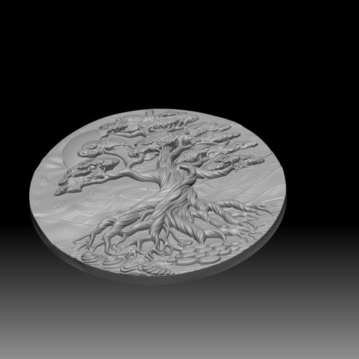 🌳 model of a stylized tree・ STL File for 3D printing, CNC machining ...
