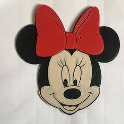 IMG_1076.jpg Free STL file Minnie-Disney・3D printing model to download