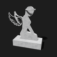 Shapr-Image-2022-11-18-145757.png Abstract Sculpture Statue  "Kneeling Angel" Gift Home Decor Figurine, Protection angel, Blessings, Love Angel