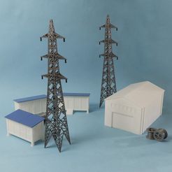 IMG_5412_edit.jpg 3D Printable Electrical Transmission Tower + Props