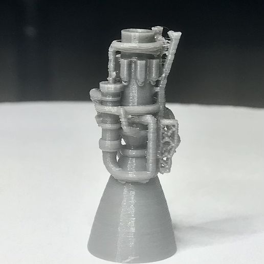👽 AXM 1:100 SpaceX Raptor Engine・ STL File for ・Cults