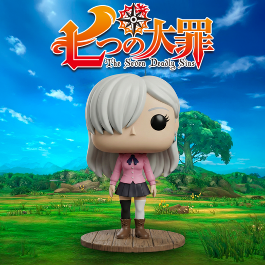 Elizabeth Liones (The Seven Deadly Sins) - Stylized 3D Model STL