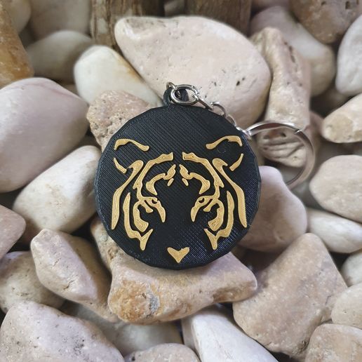 Tiger keychain 3D model