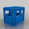 9V_stackable_beer_crate_.png No supports / Stackable  Beer Crate battery holders & Lids