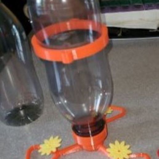 Snapple Bottle Hummingbird feeder with hanger 3D model
