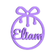 Eliam (2).stl 4 x Eliam Christmas ornaments
