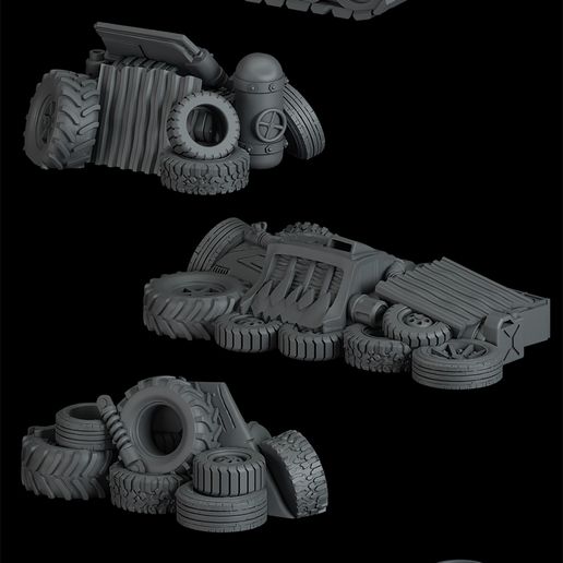 Accessories.jpg Terrain accessories for wargame - Space orc