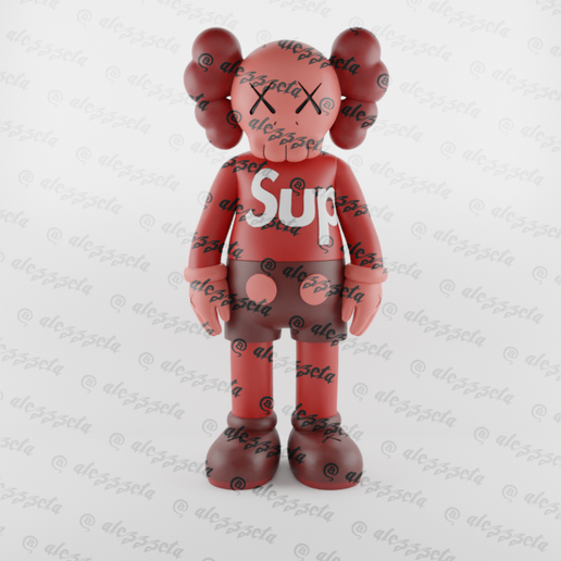 【激安】 Kaws file STL x to object print (OBJ)・3D 🎨 Supreme 帽子