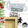 033a.jpg 🎅 Christmas door corners vol. 4 💸 Multipack of 10 models 💸 (santa, decoration, decorative, home, wall decoration, winter) - by AM-MEDIA