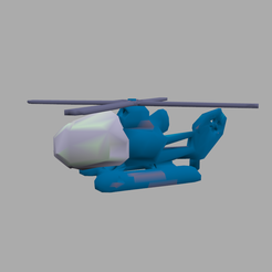 HelicoFlotteur.png Free STL file Helicopter with float - 6mm・3D print design to download