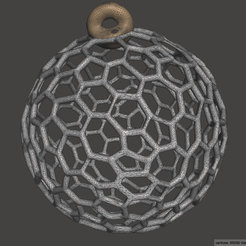 Capture-d’écran-2021-10-13-à-19.24.13.png OBJ file Christmas ornament voronoi・3D printable model to download