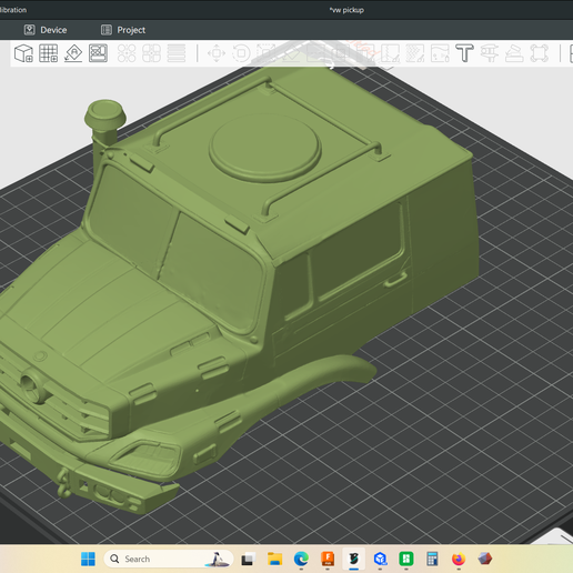 Mercedes zetros 3042 cabin, with windows, hollow shell