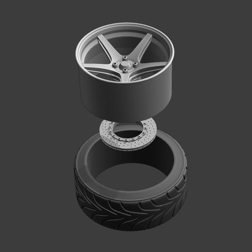 e0.jpg Download file CVC Wheel Set for miniatures 3 offsets • 3D print template, BlackBox