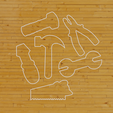 eae | Will Ta + ( hae PE | L | (I By Cookie Cutter outline tools / Cortador de Galletas contorno herramientas