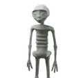 et_0091.png Ancient Alien Mummy creature from NAZCA Peru / Mexico - Ready for 3D Printing 3D print model