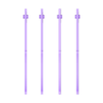rocket fins.stl reutilizable 40mm ronda lanzador