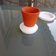 IMG_20231006_153327.jpg Coupelle anti-moustiques pour pot de fleur/Anti-mosquito cup for flower pot (diameter 76 to 90 mm).