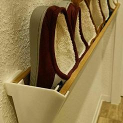 Dowel Shoe Rack/Clothes Hooks by Mark Grantony, Download free STL model