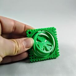 IMG_20190316_091450.jpg Fichier STL gratuit Patty's Day 4 Leaf Clover Clover Gimbal・Design pour imprimante 3D à télécharger