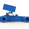 121.jpg Supermodified front engine Winged race car V4 Scale 1:25