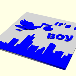 boy-disegno.png STL-Datei It's a boy herunterladen • 3D-druckbares Modell, boncri