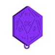 d20ornament.stl D20 Tree Ornament